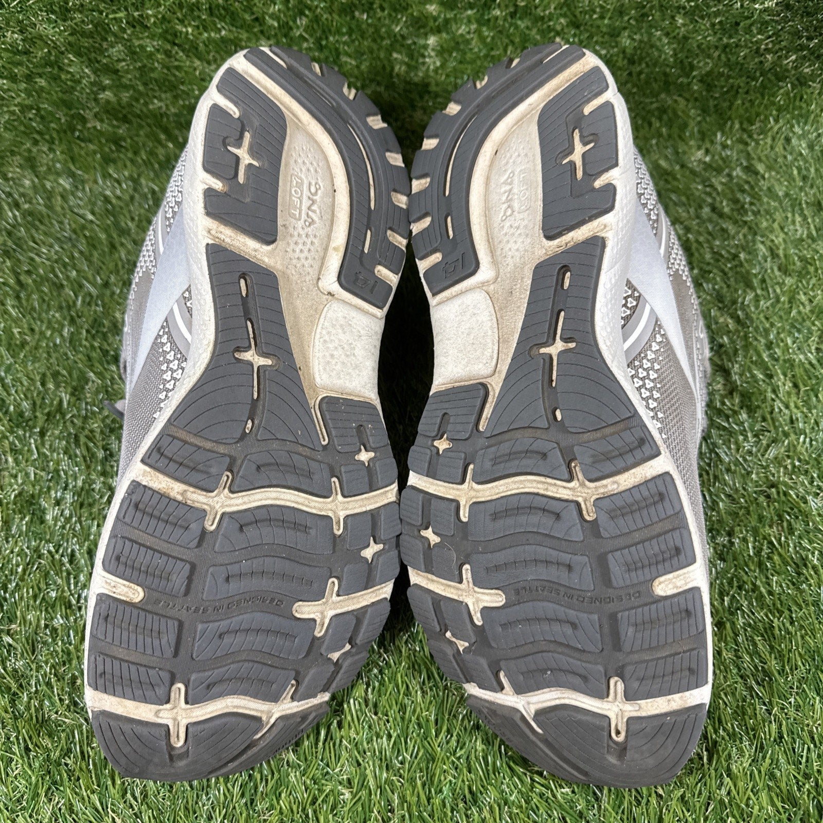 Brooks Ghost 14 Running Shoes Gray Women's Size 10 D (WIDE), 1203561D089