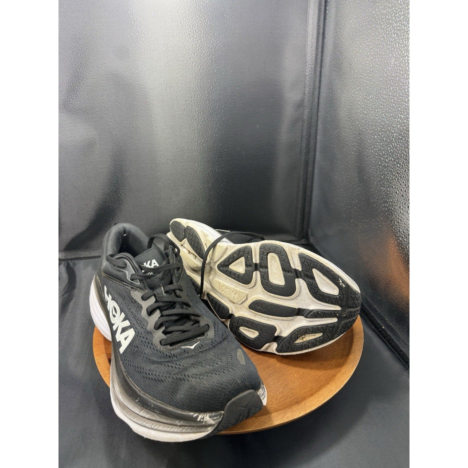 Hoka Men’s Bondi 8 Shoe Sneaker Running Athletic Tennis Shoe Black Size 10.5