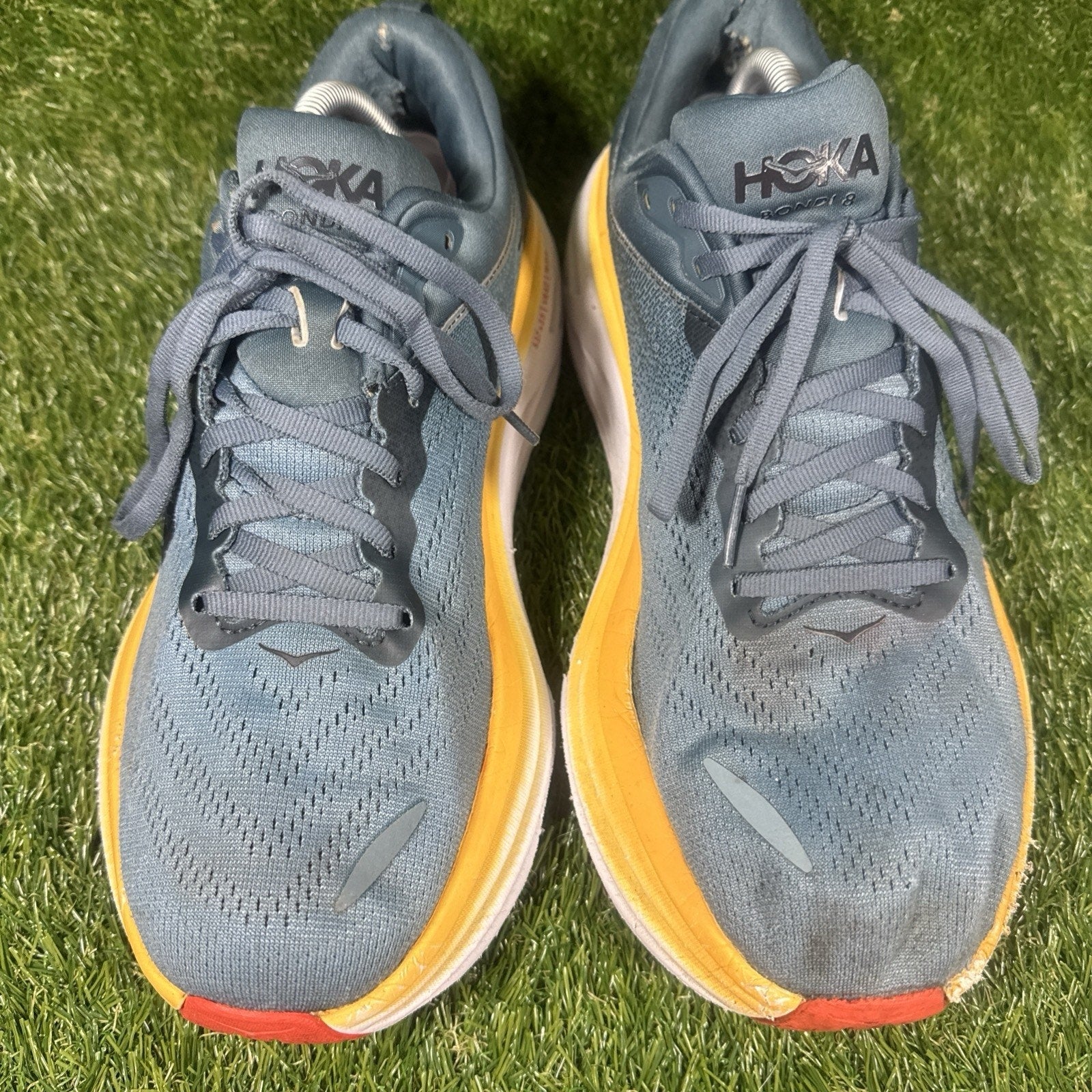 Hoka One One Bondi 8 Running Shoes Goblin Blue/ Mountain Spring Men's 10 D