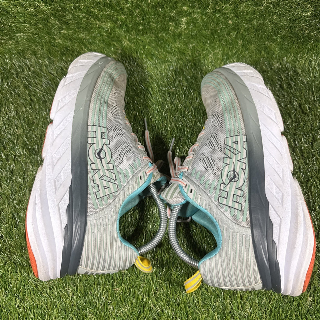 Hoka One One Bondi 6 Running Shoes Women's Size 10 Teal Green Athletic Sneakers