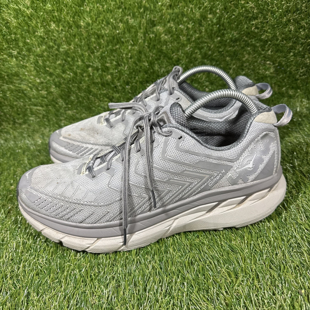Mens Hoka One One CLIFTON 4 OV OUTDOOR VOICES SILVER GRAY 1108409 SLVR SZ 11