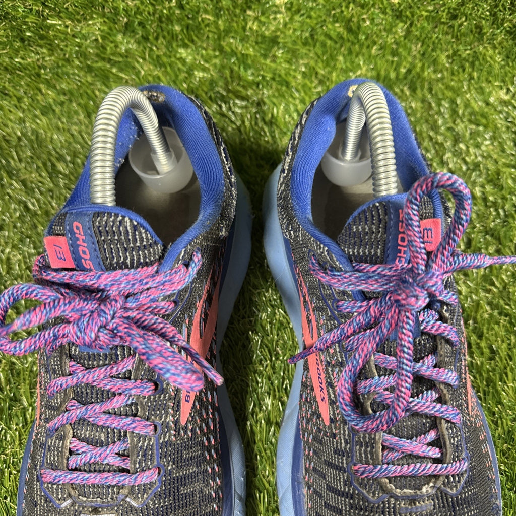 Brooks Women’s Ghost 13 Pink Black Blue Running Shoes Sneakers Size 8.5