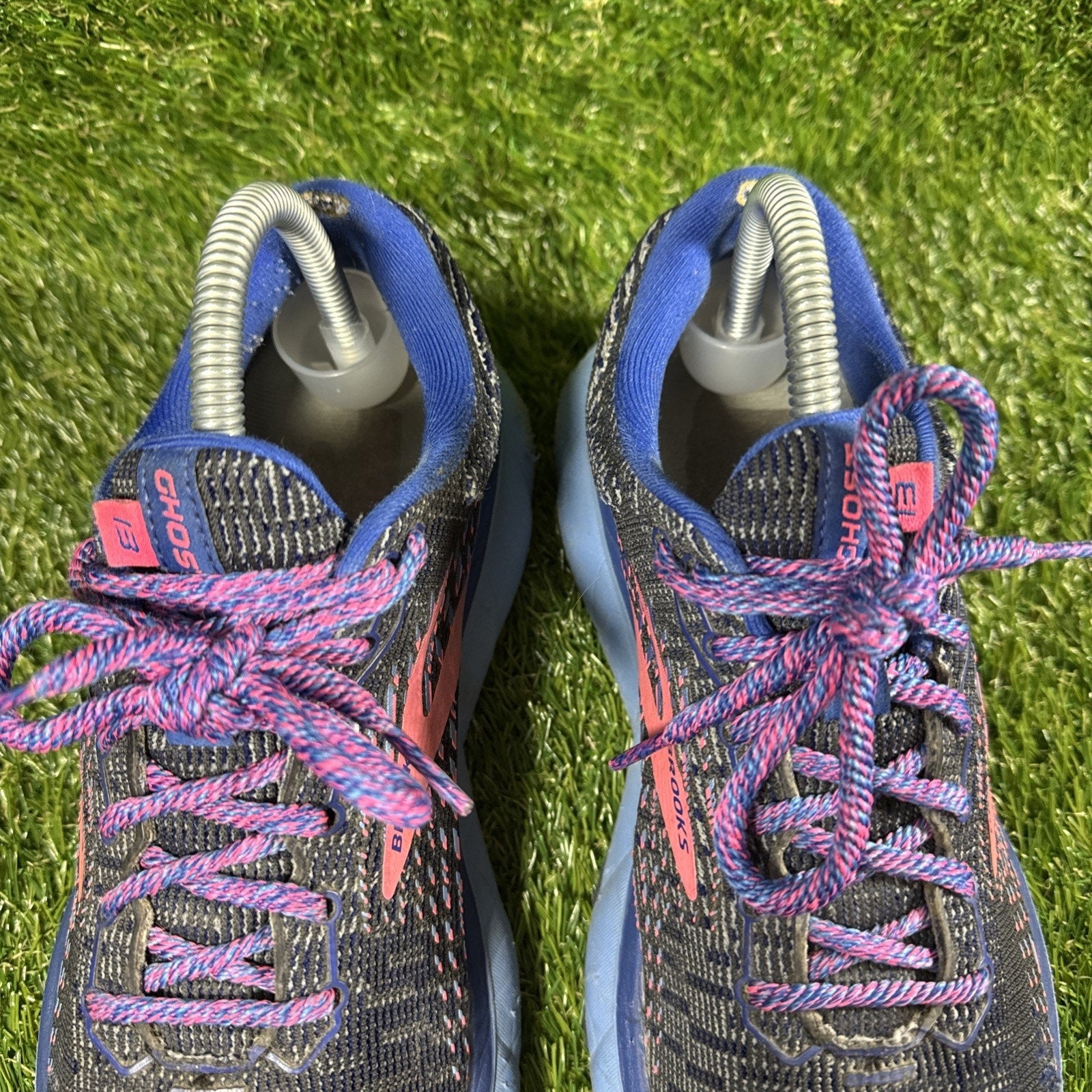Brooks Women’s Ghost 13 Pink Black Blue Running Shoes Sneakers Size 8.5