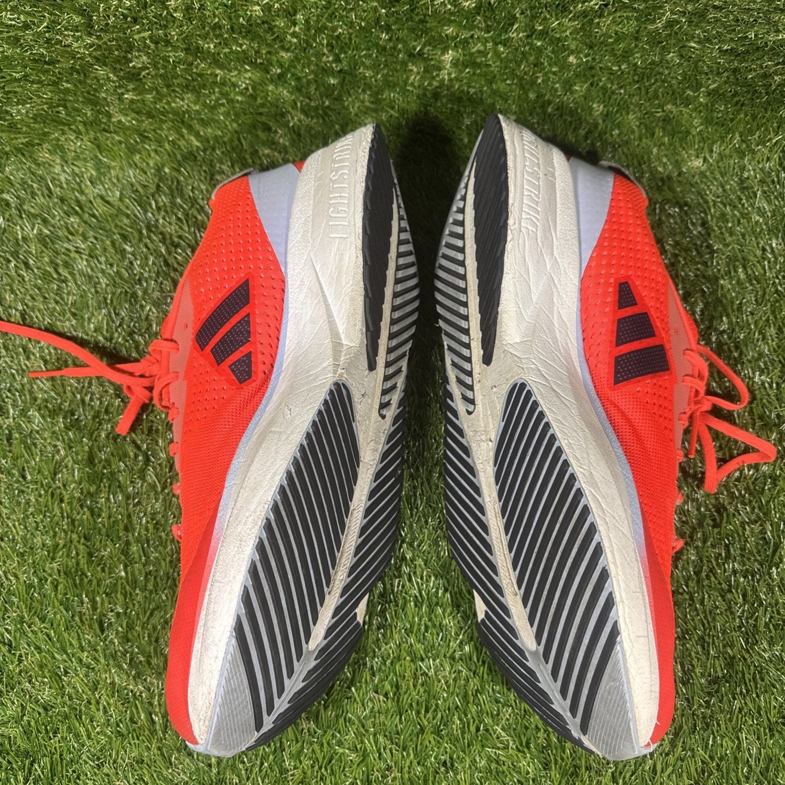 Adidas Adizero SL Mens Size 11.5 Solar Red Black Athletic Running Shoes Sneakers