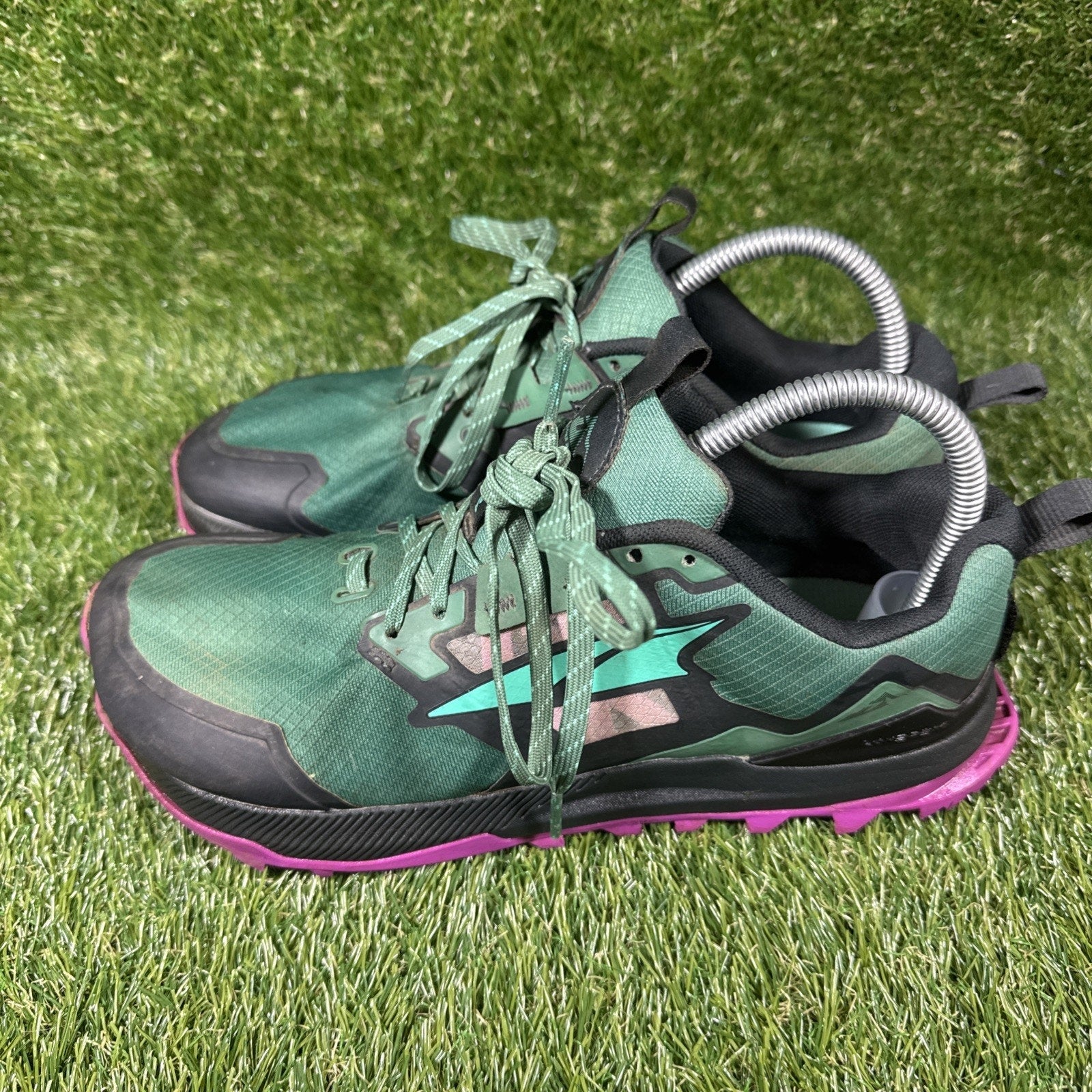 Altra Lone Peak 7 Trail Running Shoes Mens 8 Green Purple Athletic Sneakers
