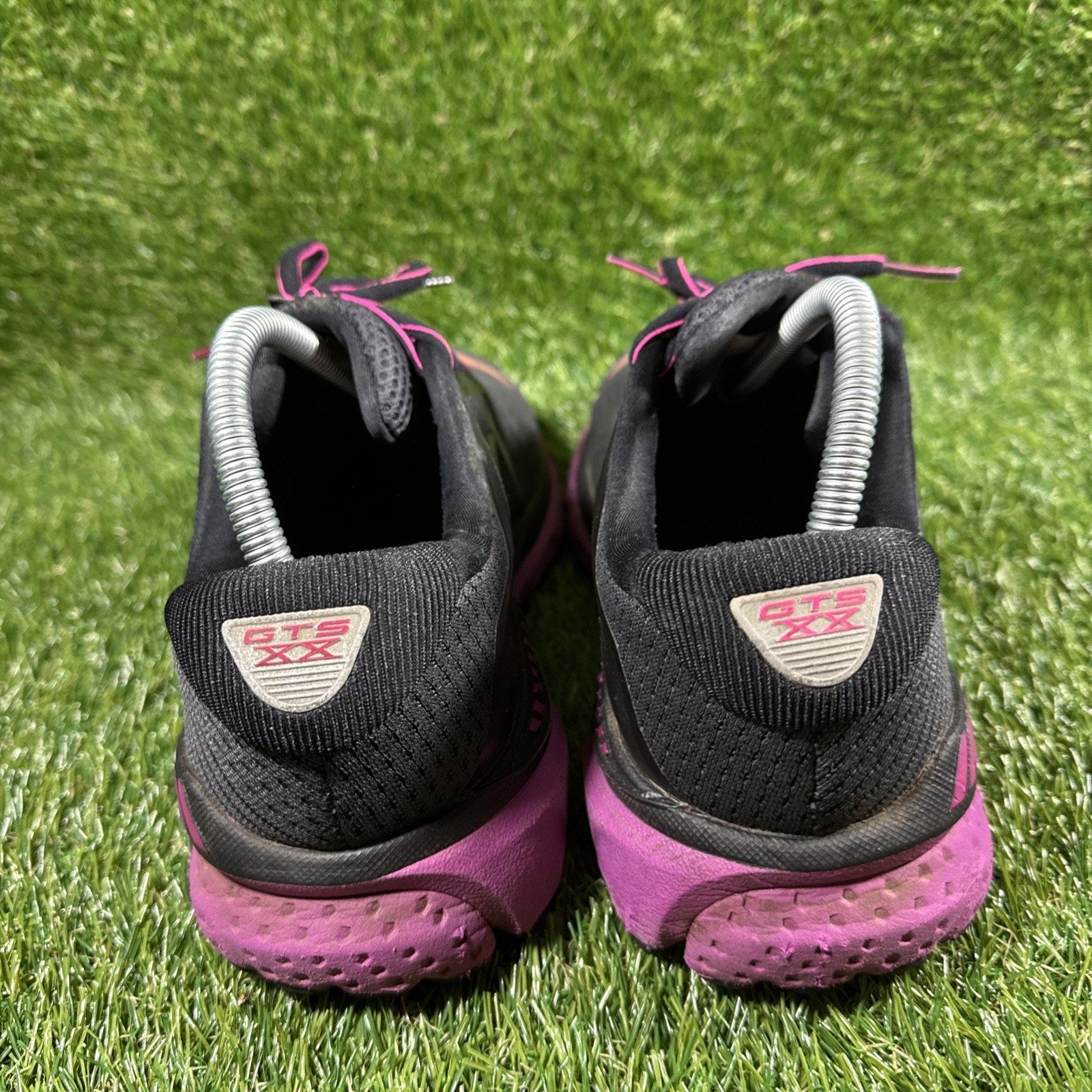 Brooks Adrenaline GTS 20 Women's Running Shoes Size 9.5B (Medium) Black Purple