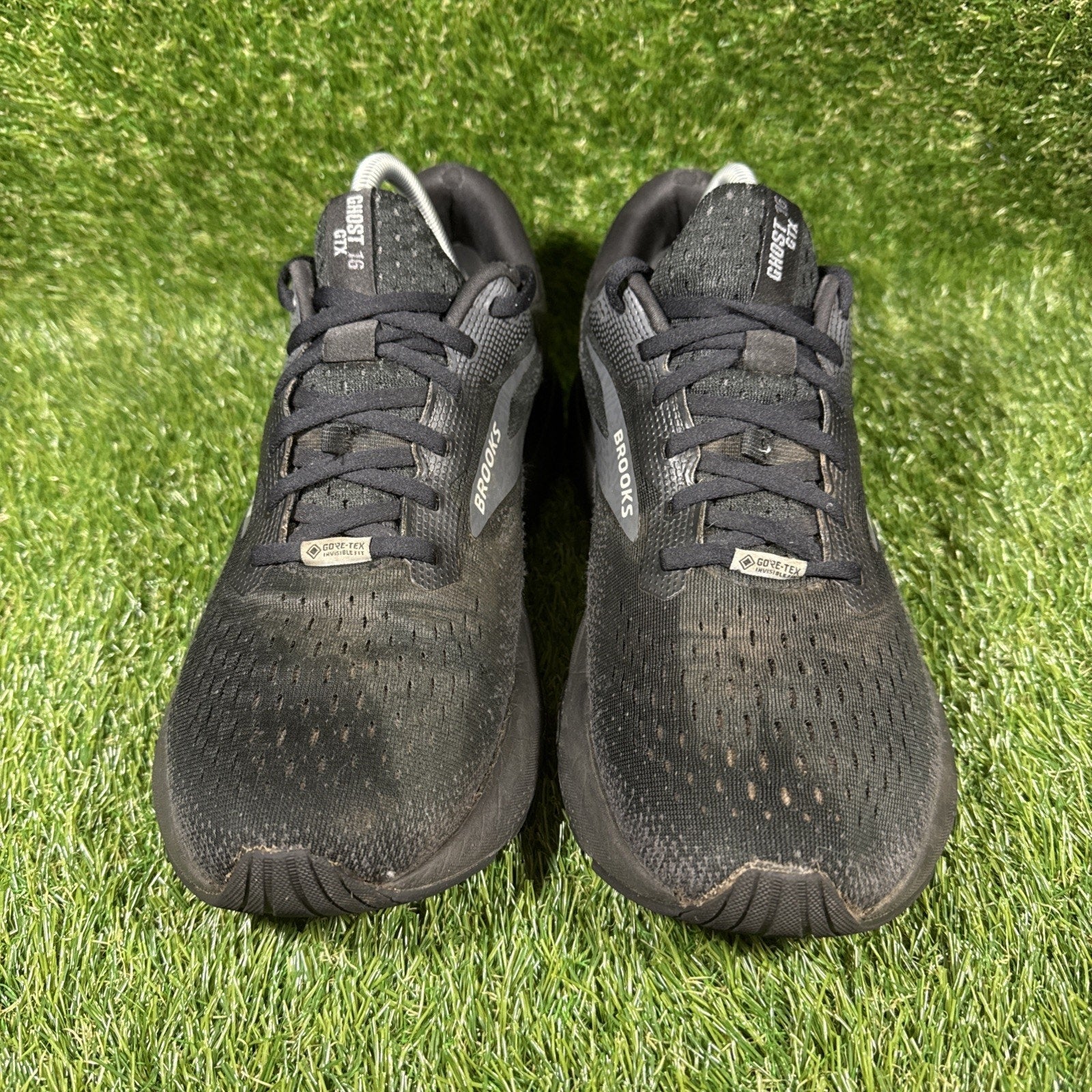 Brooks Ghost 16 GTX Mens Size 10.5 Black Athletic Running Walking Shoes Sneakers