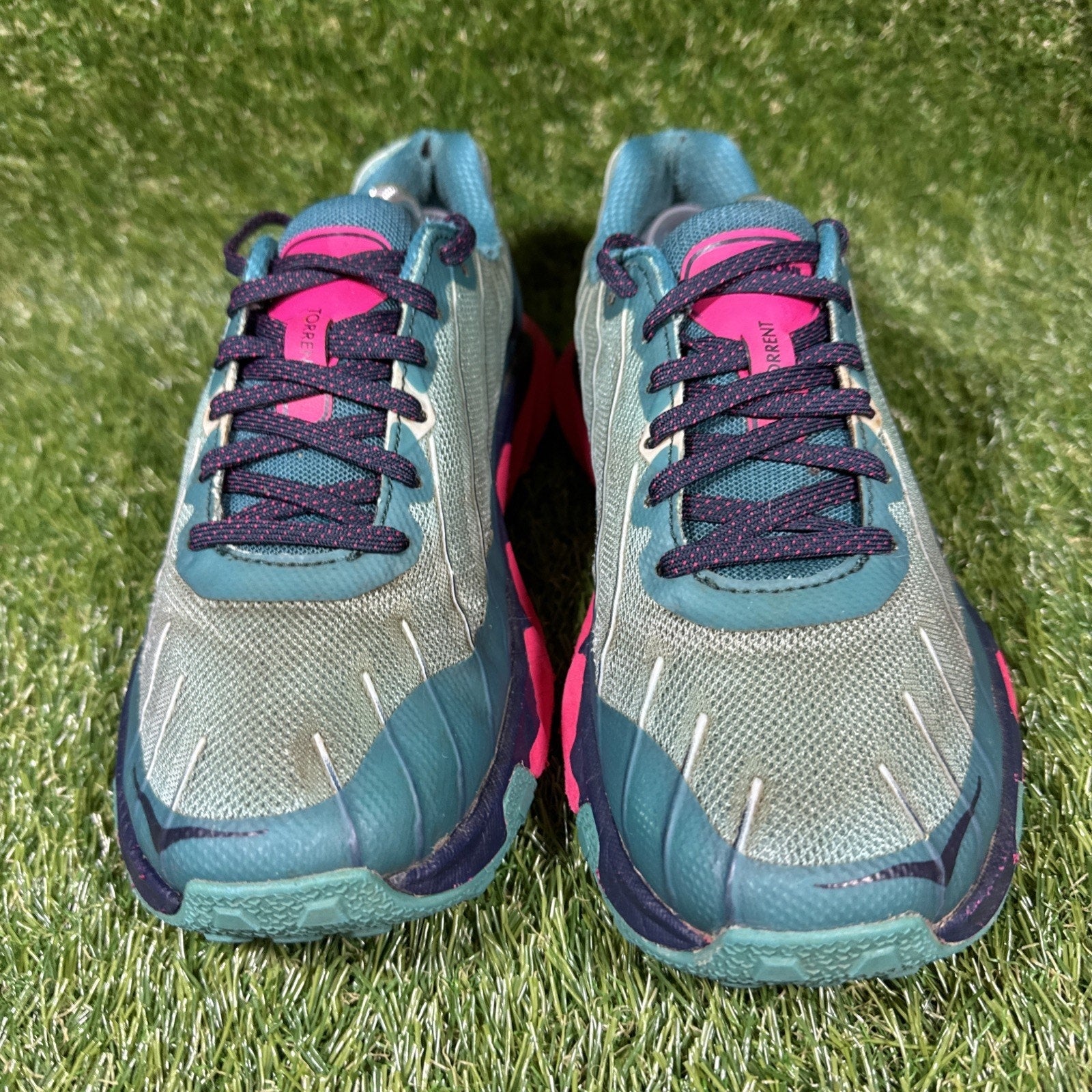 Hoka One One Sneakers Womens 7.5 Torrent 1097755 CDBS Blue Running Gym Trail