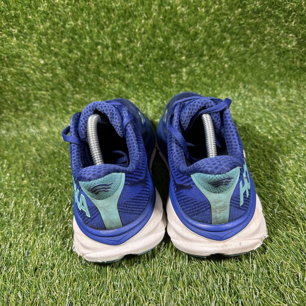 HOKA ONE ONE Clifton Running Sneakers Women 7B Blue/Aqua Casual Athletic Shoes