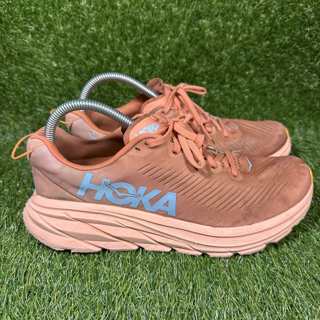 Hoka One One Rincon 3 Womens Sz 9.5 BShell Coral Peach Running Shoe 1119396 SCPP