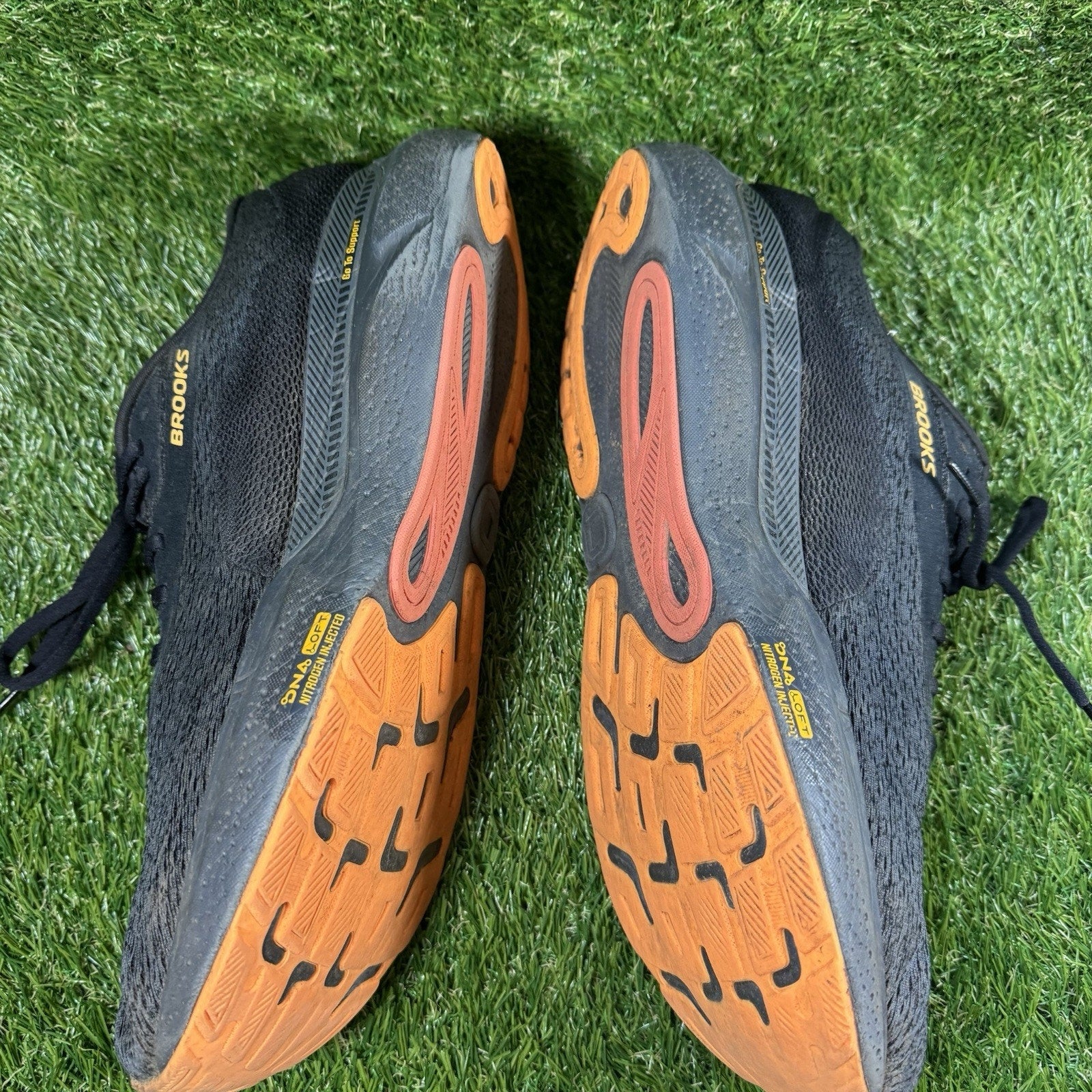 Brooks Running Shoes - 2024 Adrenaline GTS 24 Black Burnt Sienna - Men’s 13