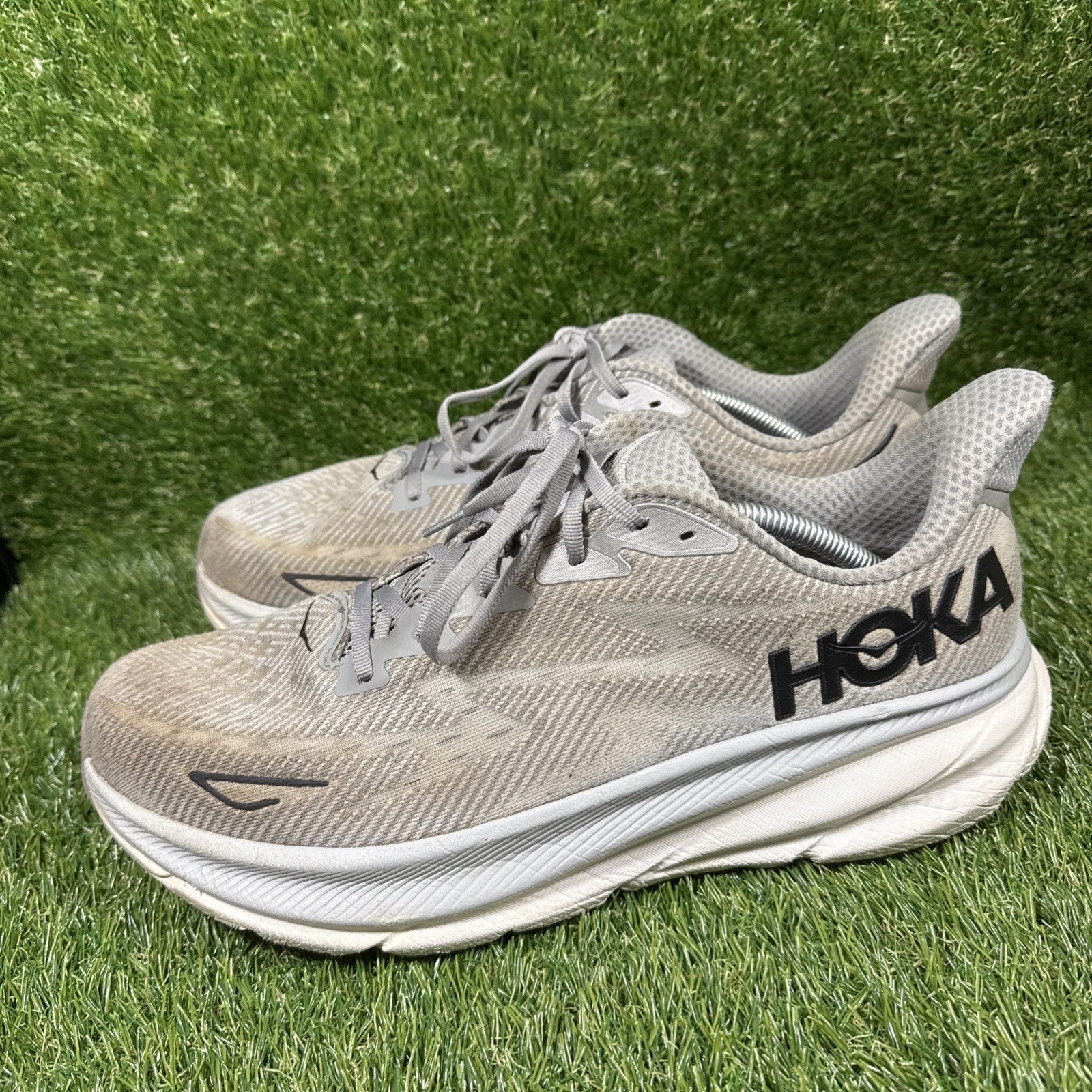 HOKA ONE ONE Clifton 9 Harbor Mist Black 1127895HMBC Men Running Shoe Size 13D