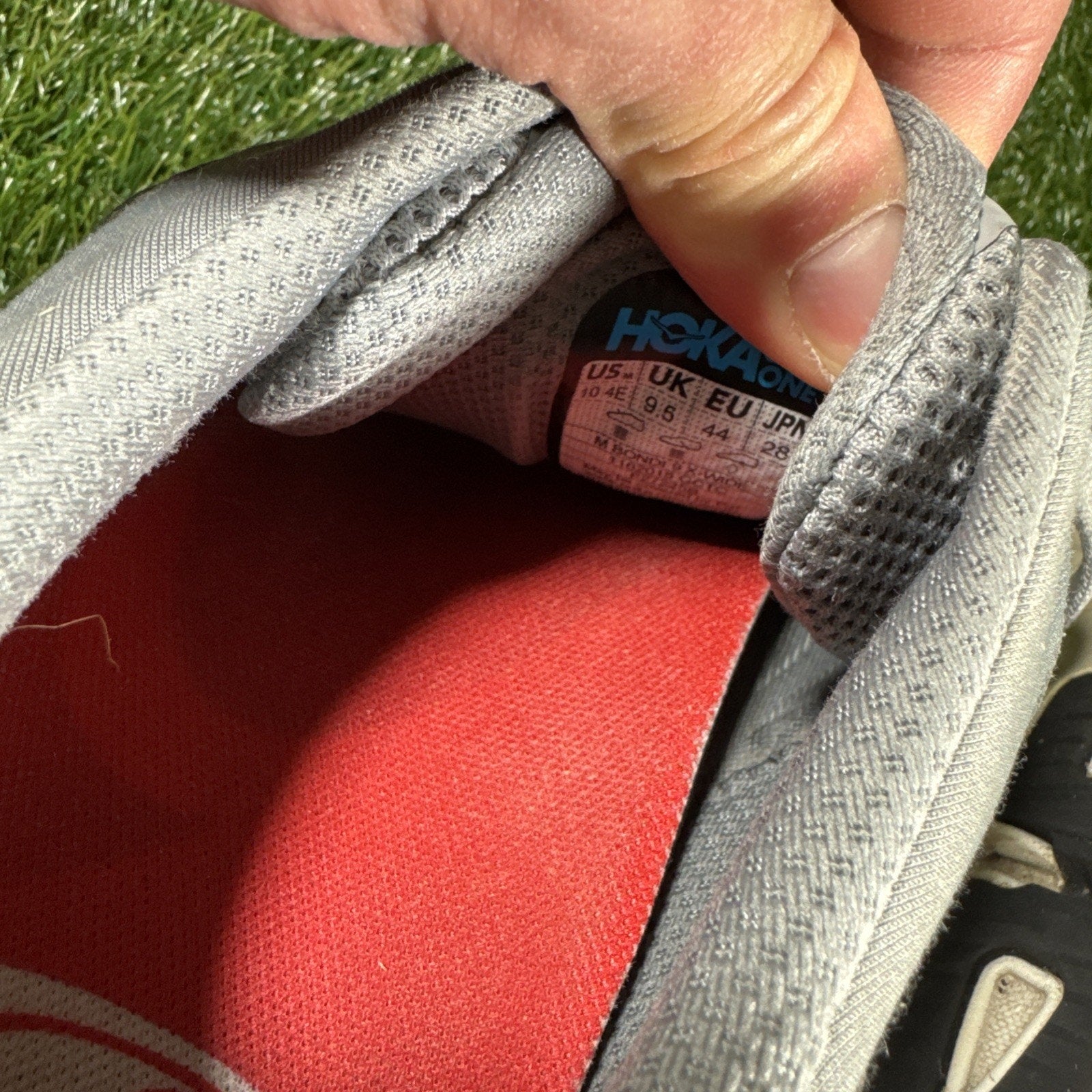 Hoka One One BONDI 9 1162015 GCTC Men's 10 X-Wide (4E) Running Shoes Gray