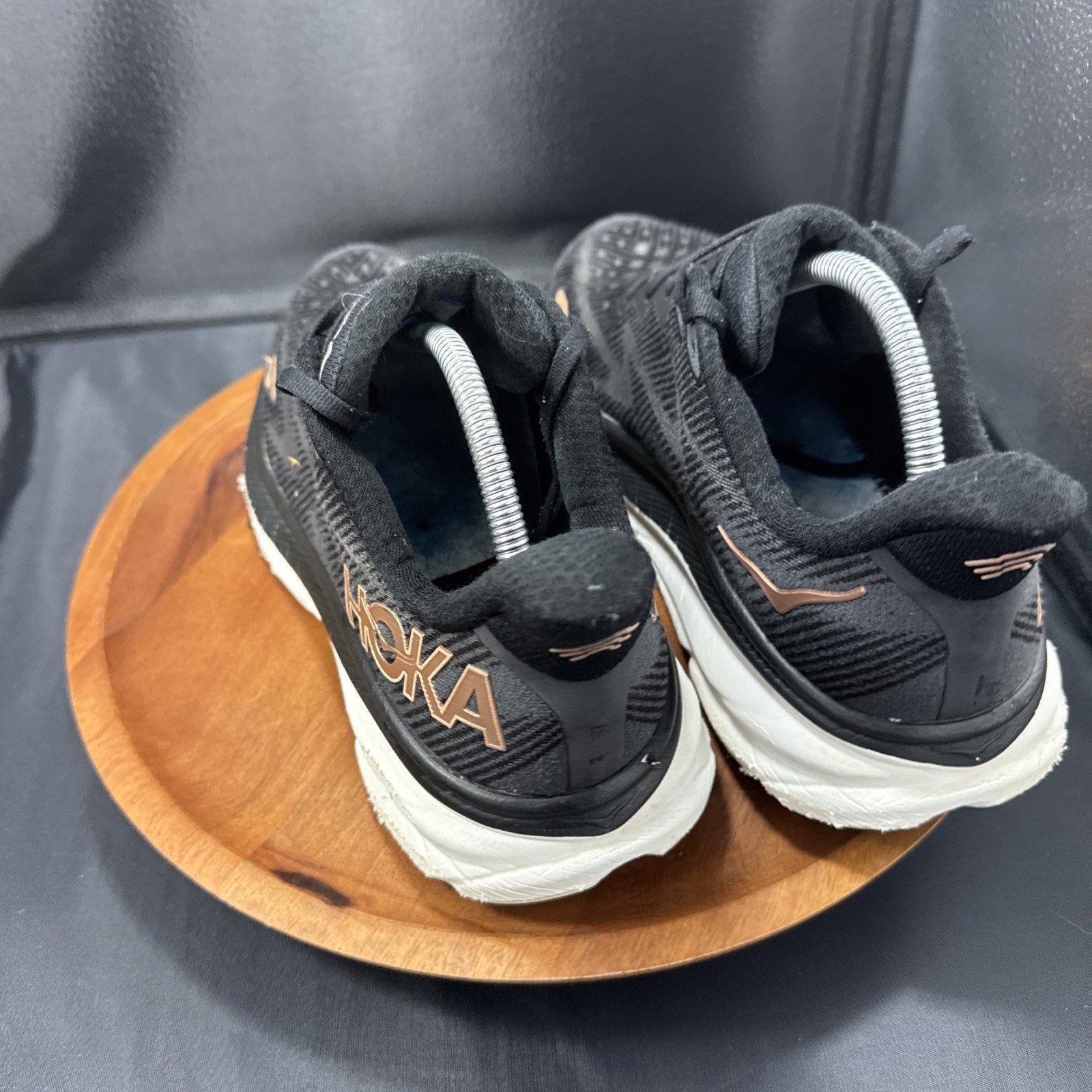 Size 11B W - Hoka One One Clifton 9 Black Rose Gold (Women's) - 1127896 BRGL