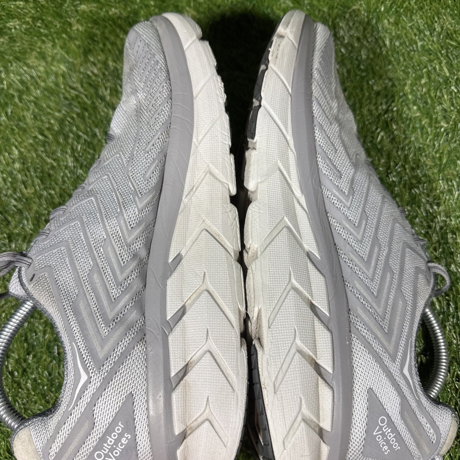 Mens Hoka One One CLIFTON 4 OV OUTDOOR VOICES SILVER GRAY 1108409 SLVR SZ 11