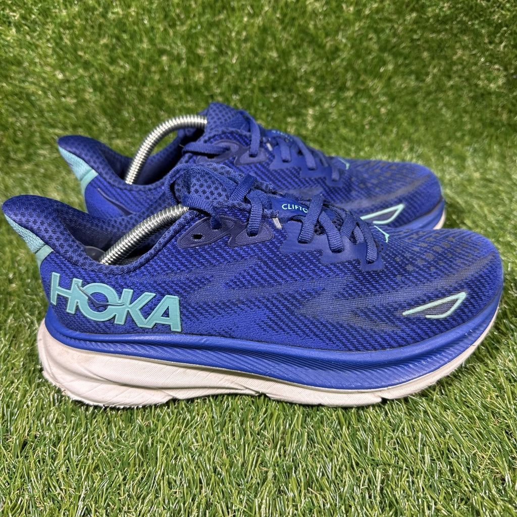 HOKA ONE ONE Clifton Running Sneakers Women 7B Blue/Aqua Casual Athletic Shoes