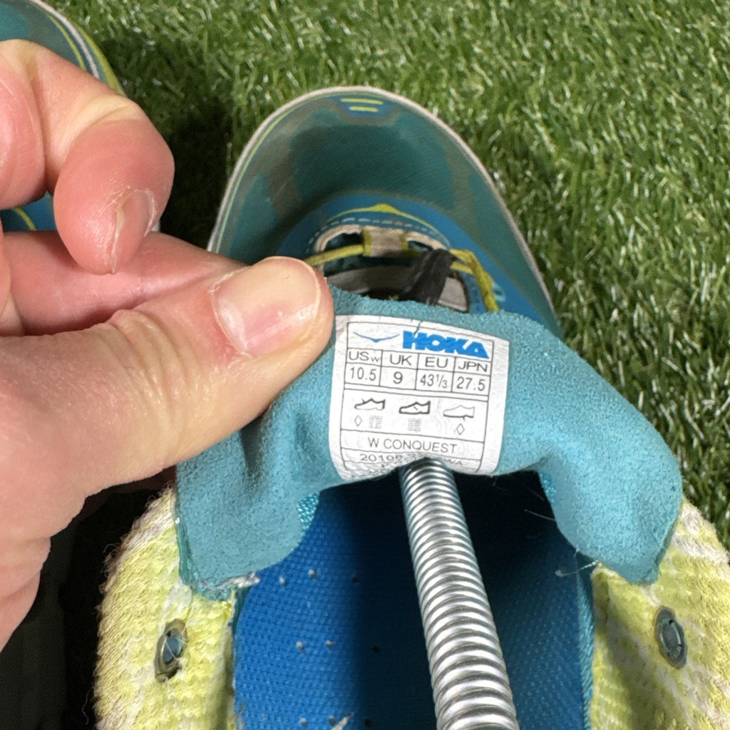 Hoka One One Women Conquest Running Shoe Sneaker 20108 025 Size 10.5 Blue