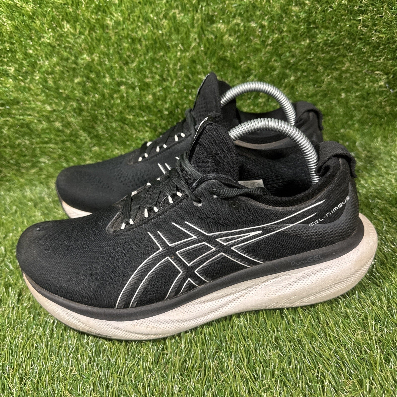 ASICS Gel-Nimbus 25 Womens Size 9.5 Wide Running Shoes Black