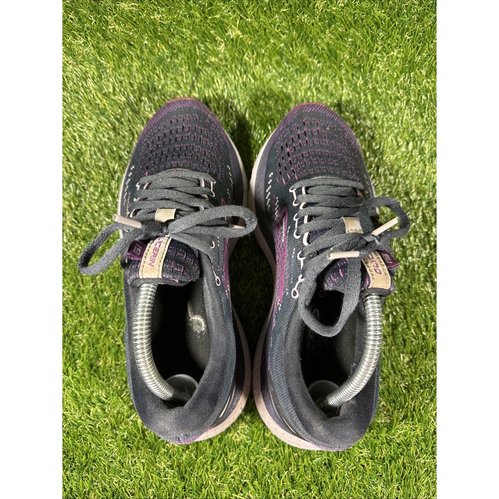 Brooks Womens Glycerin 19 1203431B074 Black Running Shoes Sneakers Size 7 B