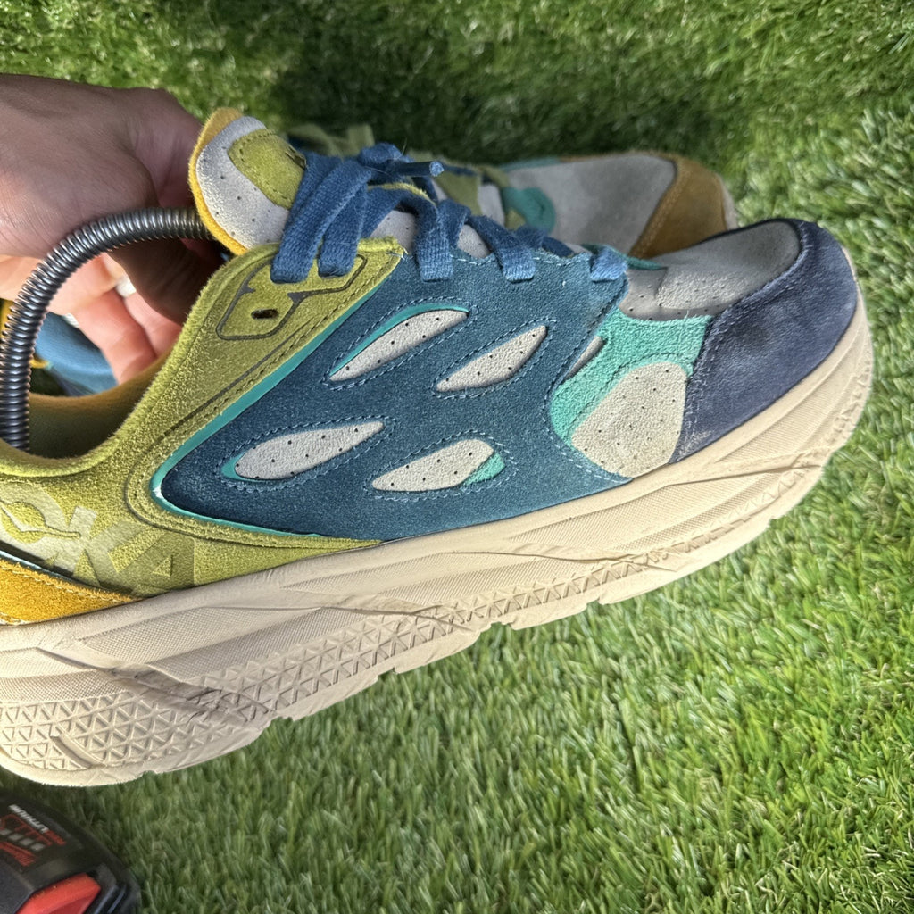 Hoka One One Clifton 11 W / 10 Men Suede Multicolor Men's Athletic Sneakers 1