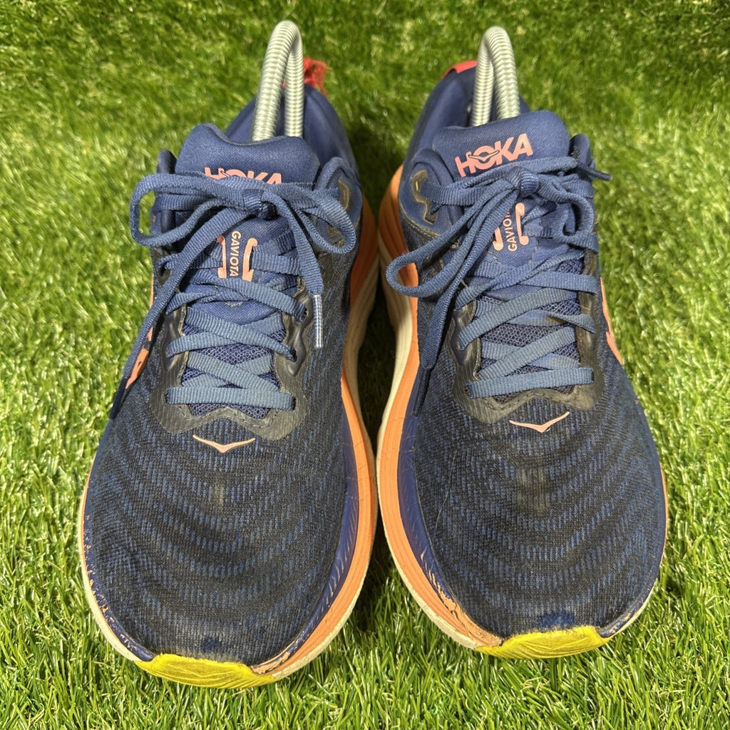 Hoka One One Gaviota 5 Women Size 8B 1134235-EVN Evening Sky Coral Running Shoes