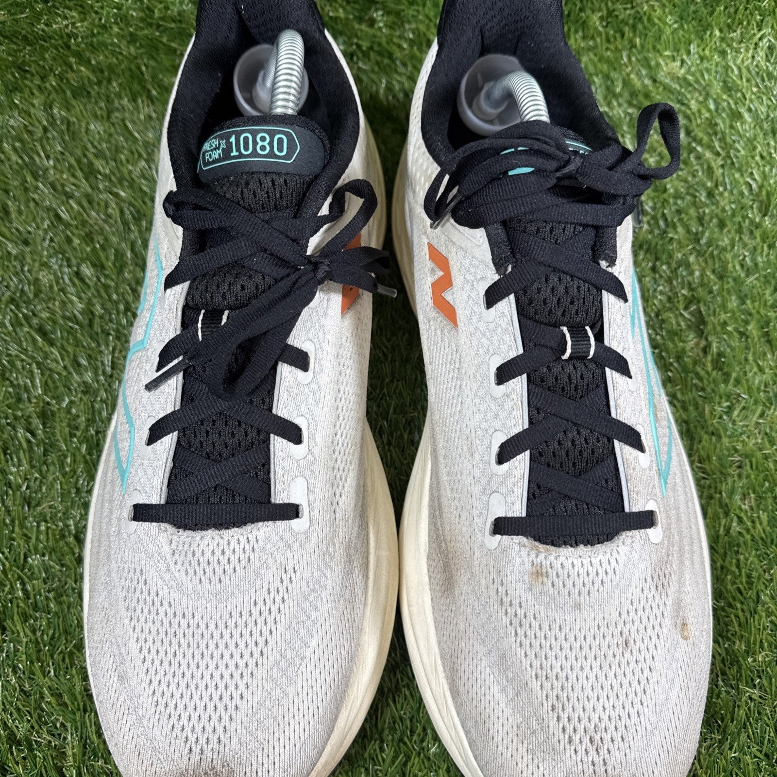 New Balance Fresh Foam X 1080v13 Mens Size 12 White Blue Running Shoes Sneakers