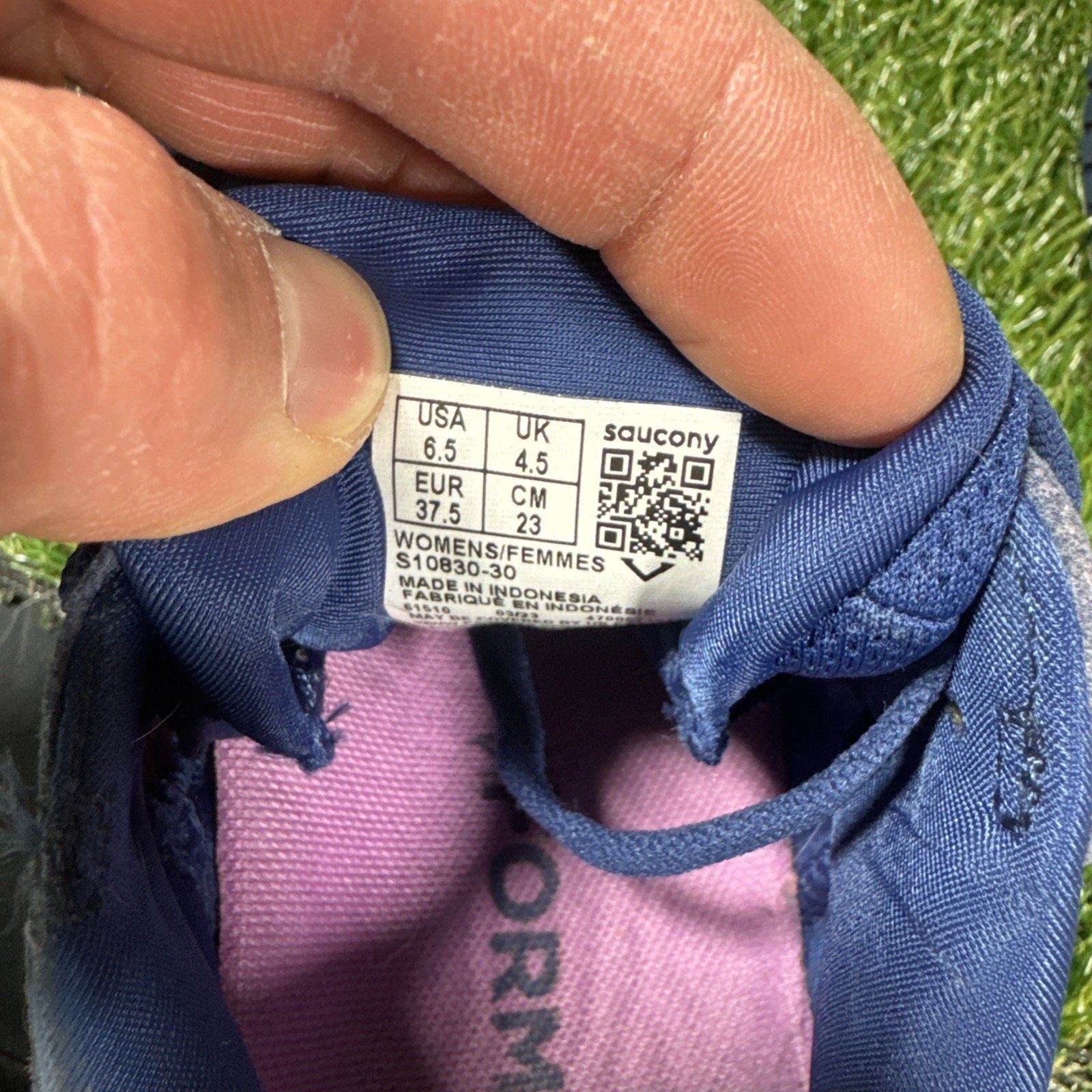 Saucony Ride 16 Womens Size 6.5 Pink White Athletic Running Walking Shoes