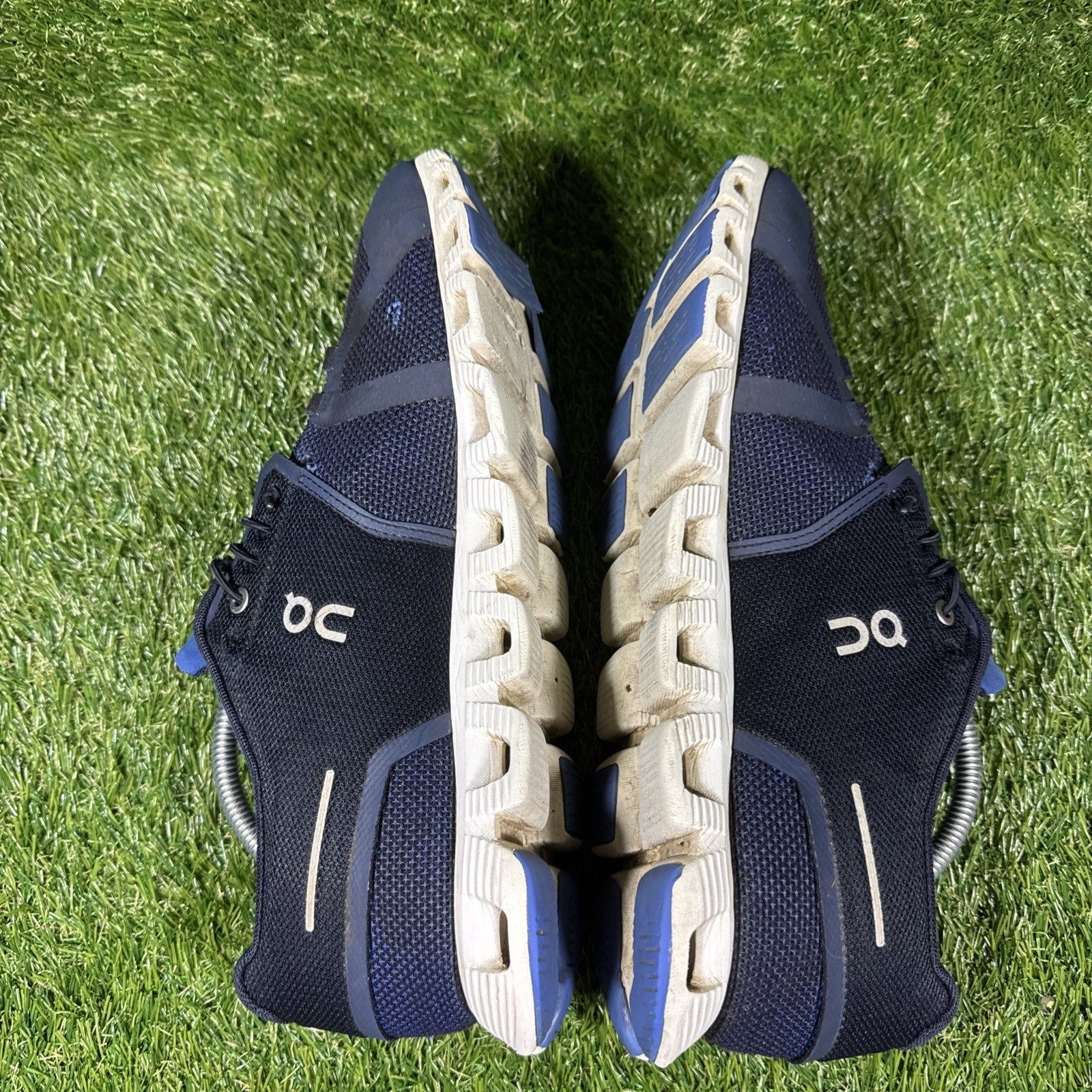 On Running Cloud 5 Combo Men's 11 Shoes Sneakers Navy Blue Running Athletic NICE