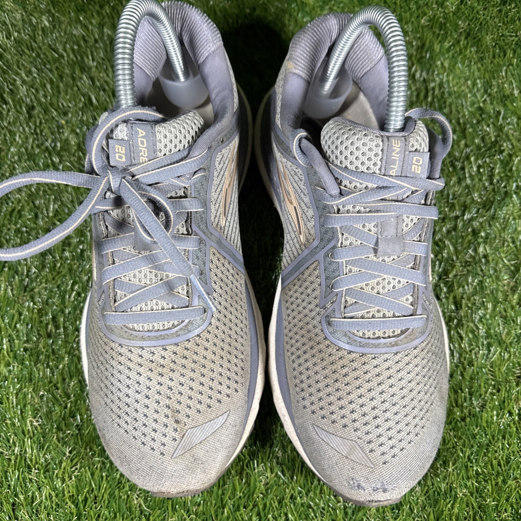 Brooks Adrenaline 20 Gray Purple Womens US Size 8 1202961B073 Running Shoes