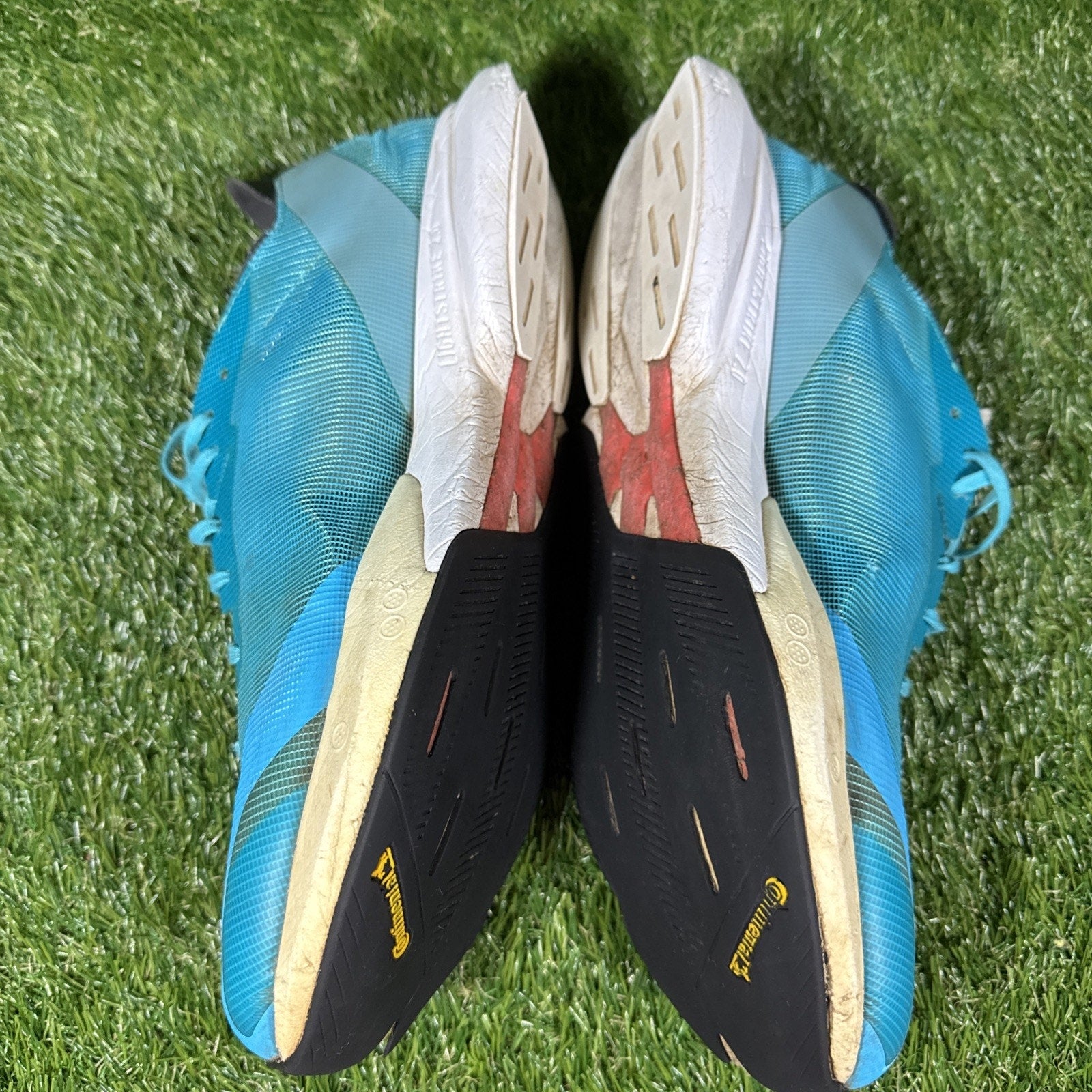 Adidas Adizero Adios 8, Men's Size 11 Medium, Lucid Cyan/White/Red