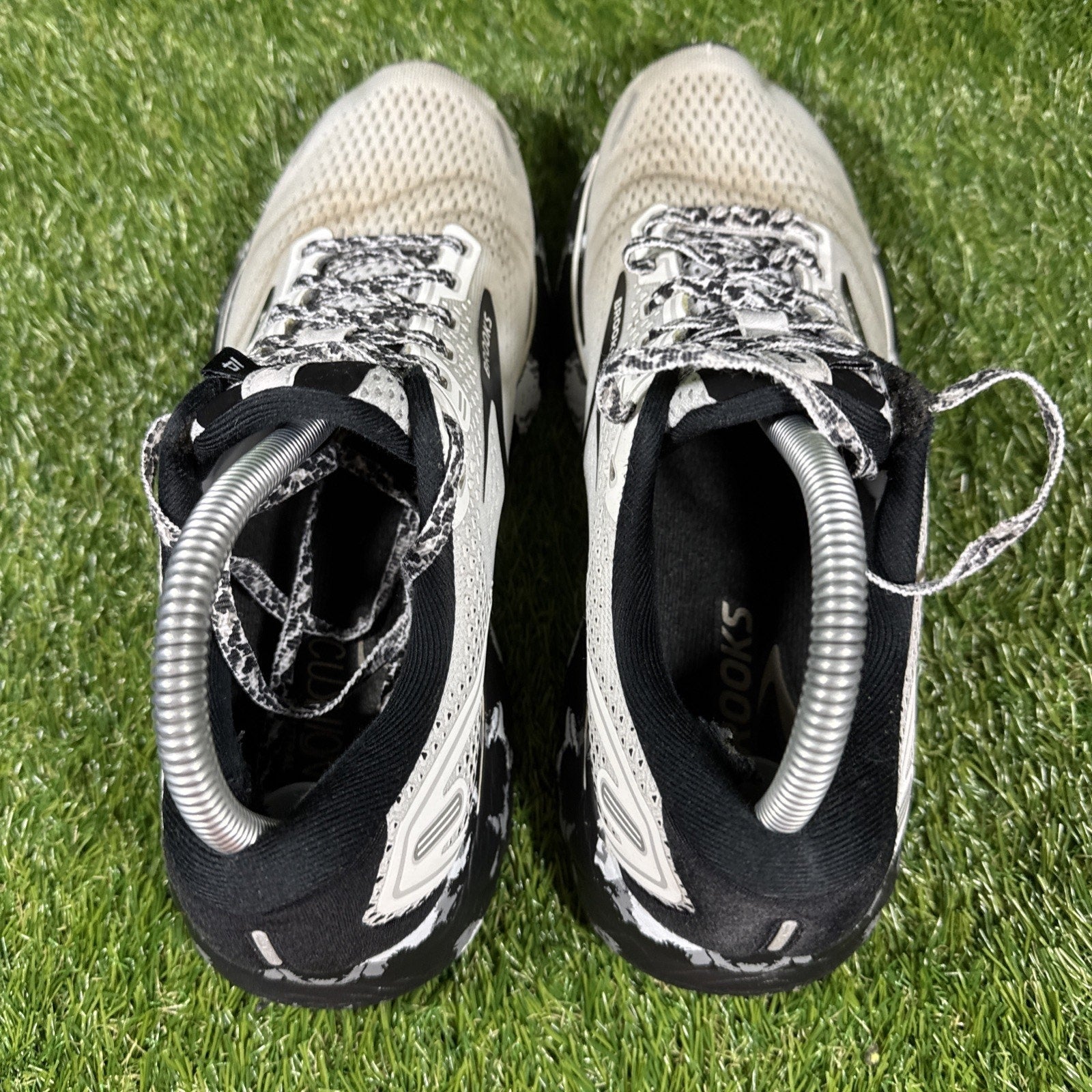 Brooks Ghost 14 Gray Black Womens Size 10 1203561B135 Running Shoes Sneakers