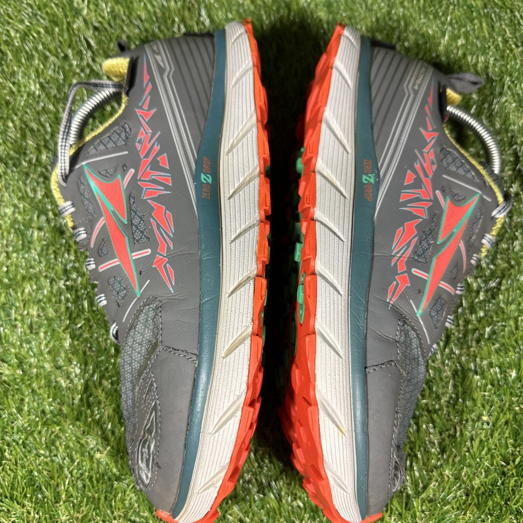 Altra Lone Peak 3 Zero Drop Trail Running Shoe Gaiter Trap Green Sz 10.5 Womens