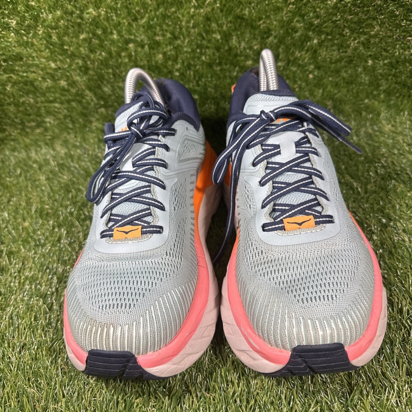 Hoka One One Bondi 7 1110531-BHBI Womens US 8D Running Shoes Blue Haze Sneaker