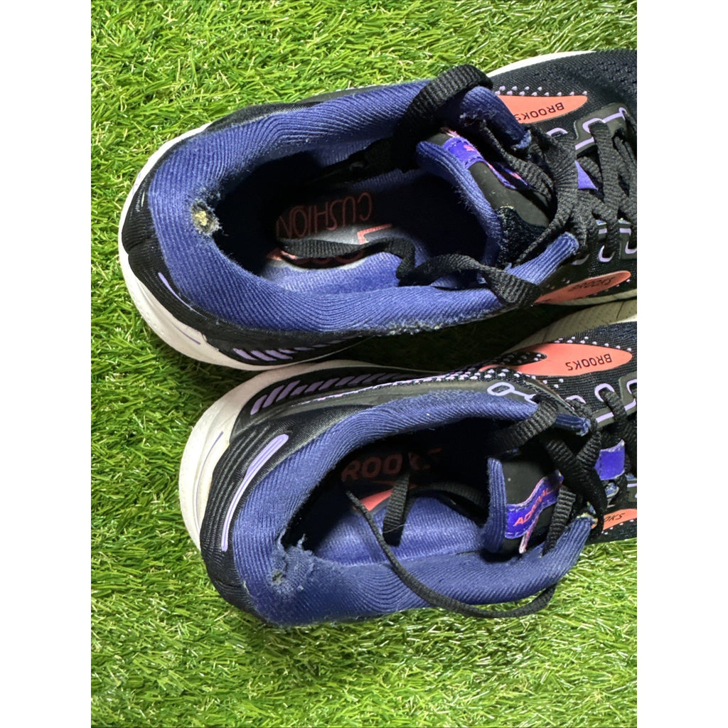 Brooks Adrenaline GTS 22 Women 8.5 Shoe Black Purple Running Sneaker 1203531B080