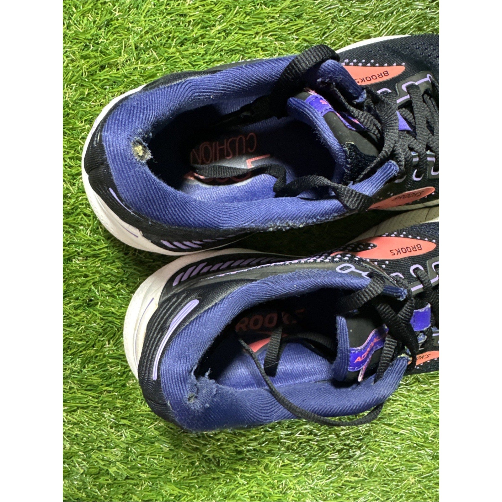 Brooks Adrenaline GTS 22 Women 8.5 Shoe Black Purple Running Sneaker 1203531B080