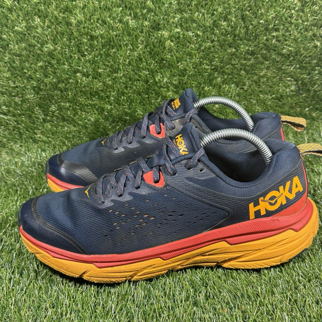Hoka One One Challenger ATR 6 Men's Shoes Size 9.5D Outer Space/Radiant Yellow