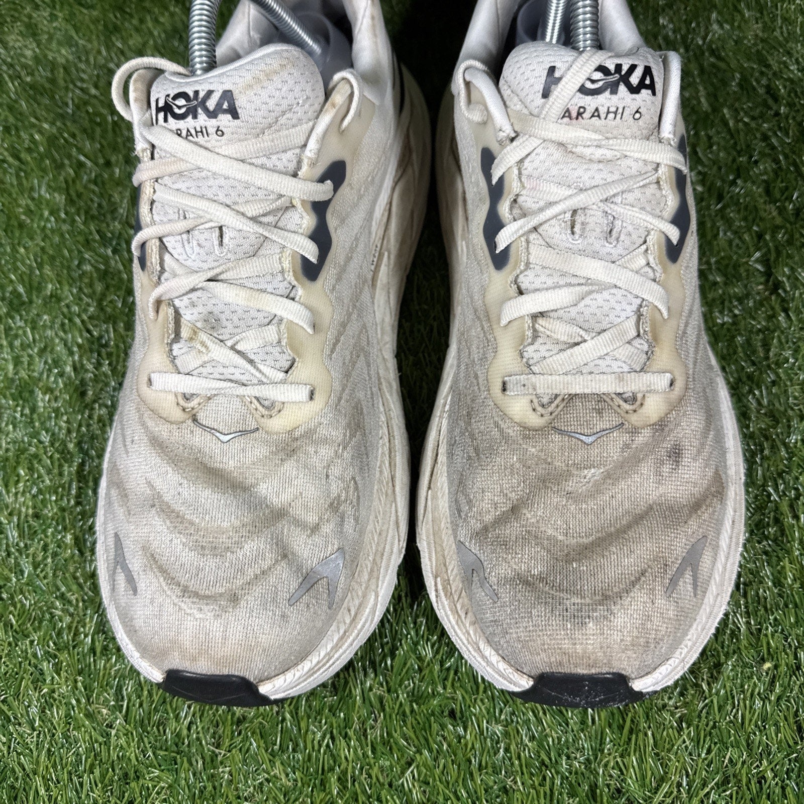 Hoka One One Mens Arahi 6 1123194 BDBSW White Running Shoes Sneakers Size 11 D