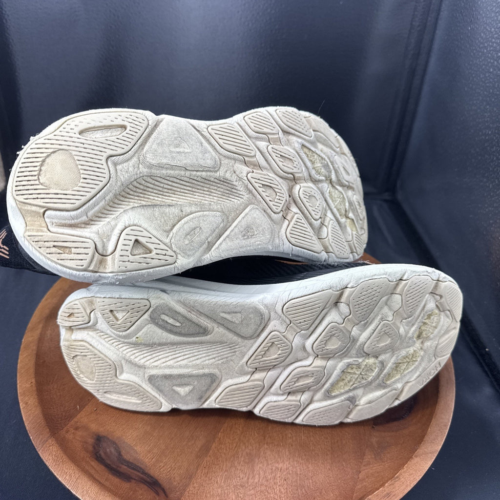 Hoka Clifton 9 Athletic Running Shoes Womens 8.5B Black Rose Gold Low Top Lace