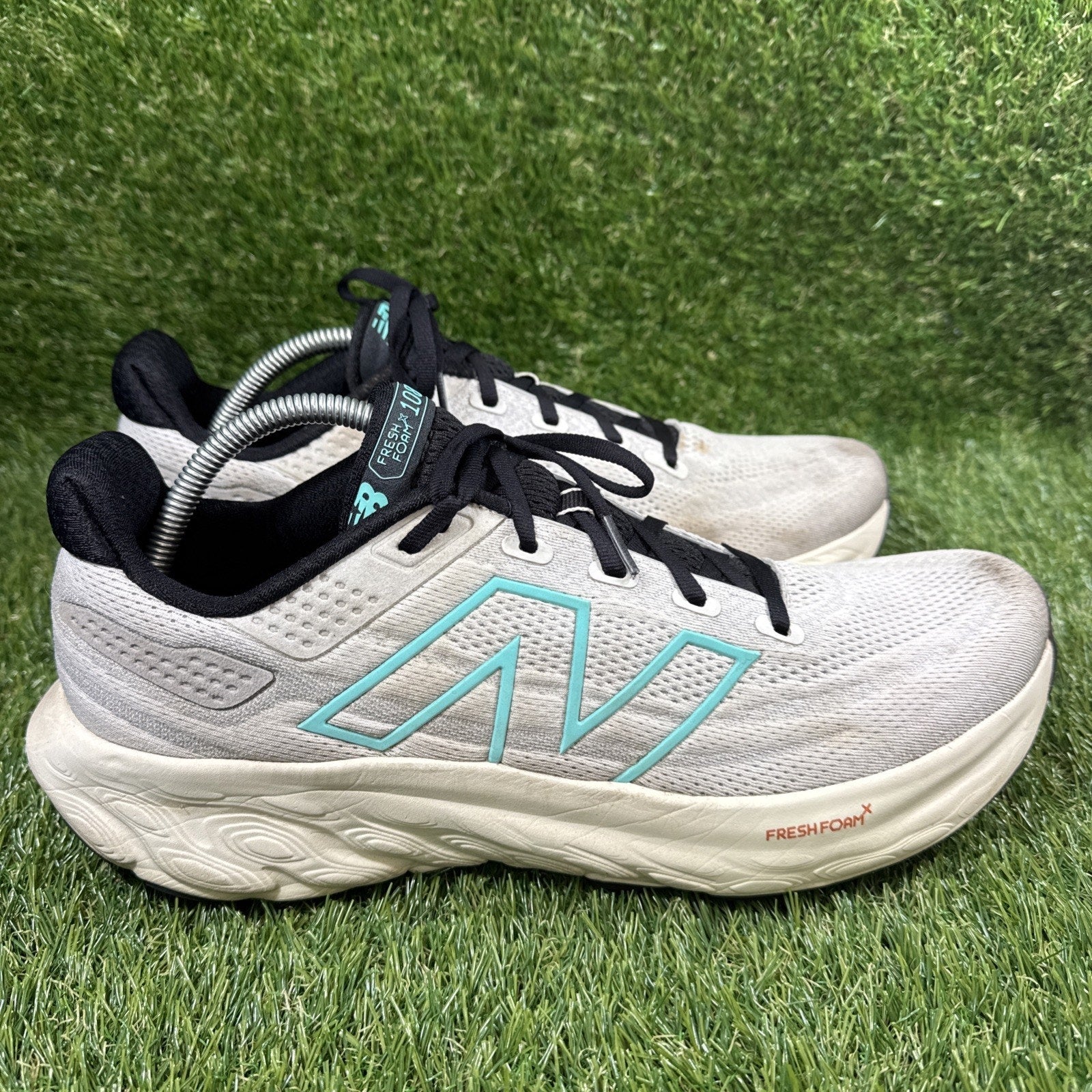 New Balance Fresh Foam X 1080v13 Mens Size 12 White Blue Running Shoes Sneakers