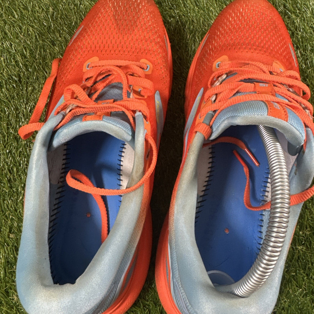 Brooks Men's Ghost 15 Running Sneakers Orange Blue Athletic Shoes Size 10.5