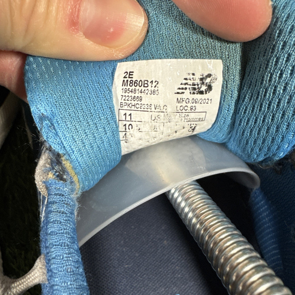 New Balance Men's FreshFoam 860 v12 BlueRunning Shoes Sneakers Size 11 2E