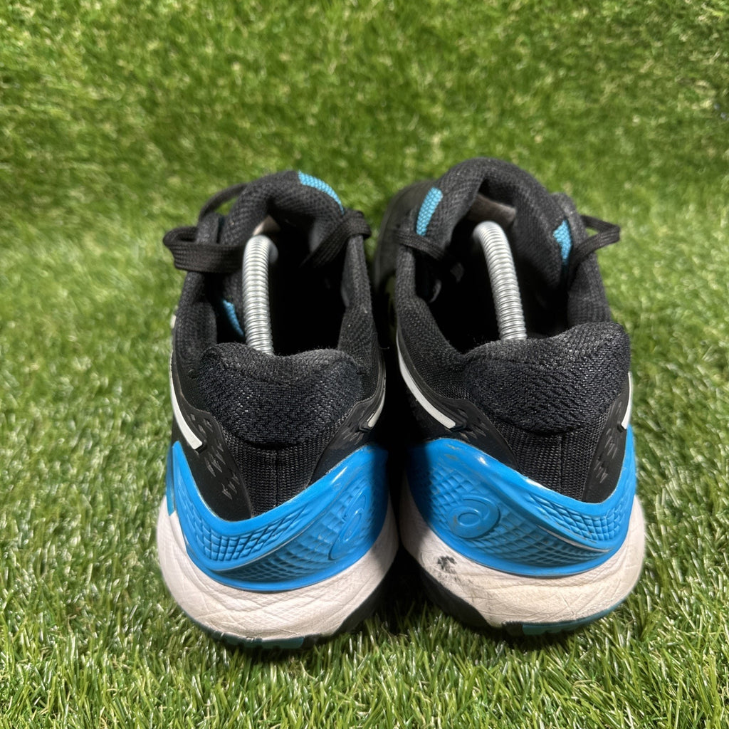 Asics Gel-Resolution 11.5 Black White Blue Tennis Synthetic Sneakers Shoes WOW!