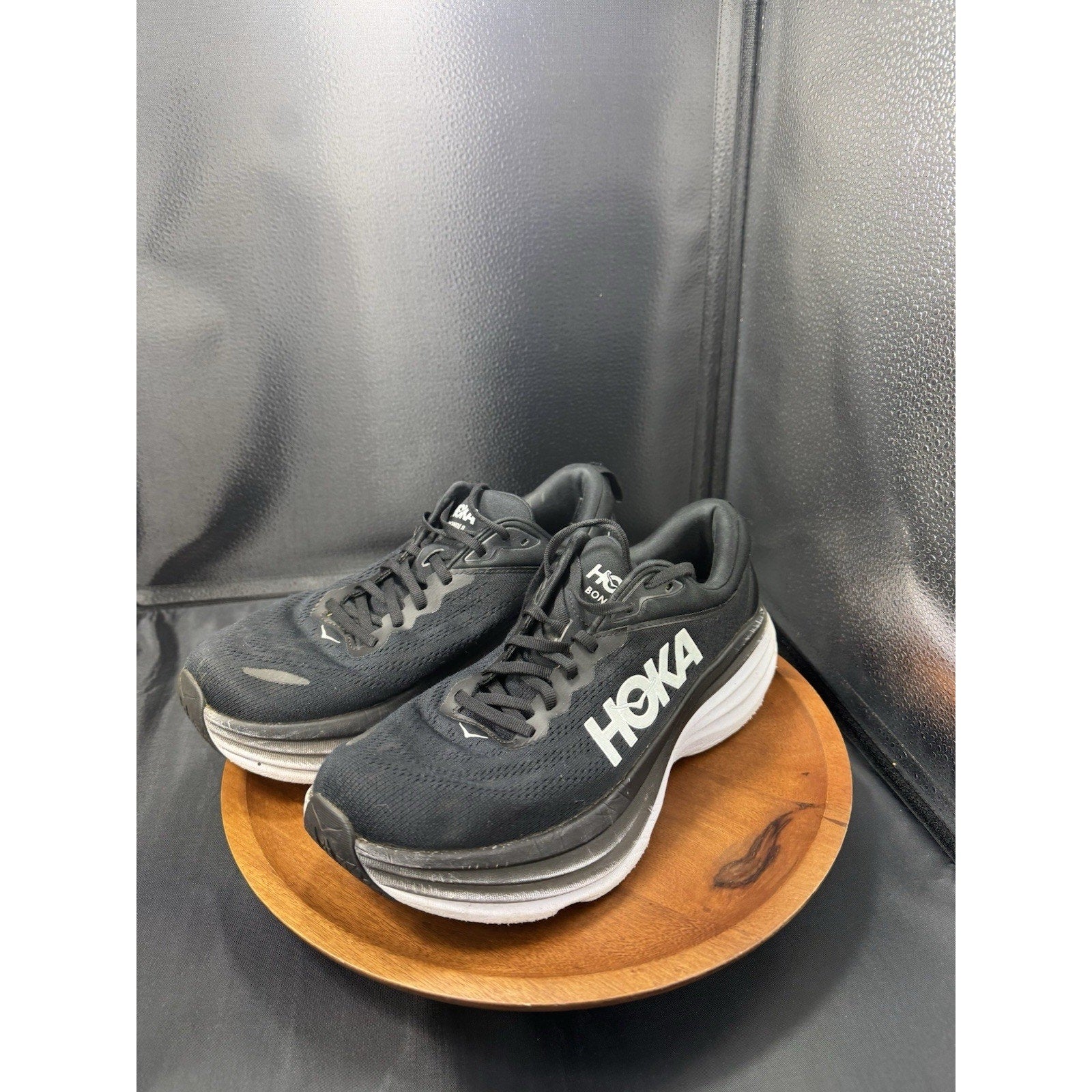 Hoka Men’s Bondi 8 Shoe Sneaker Running Athletic Tennis Shoe Black Size 10.5