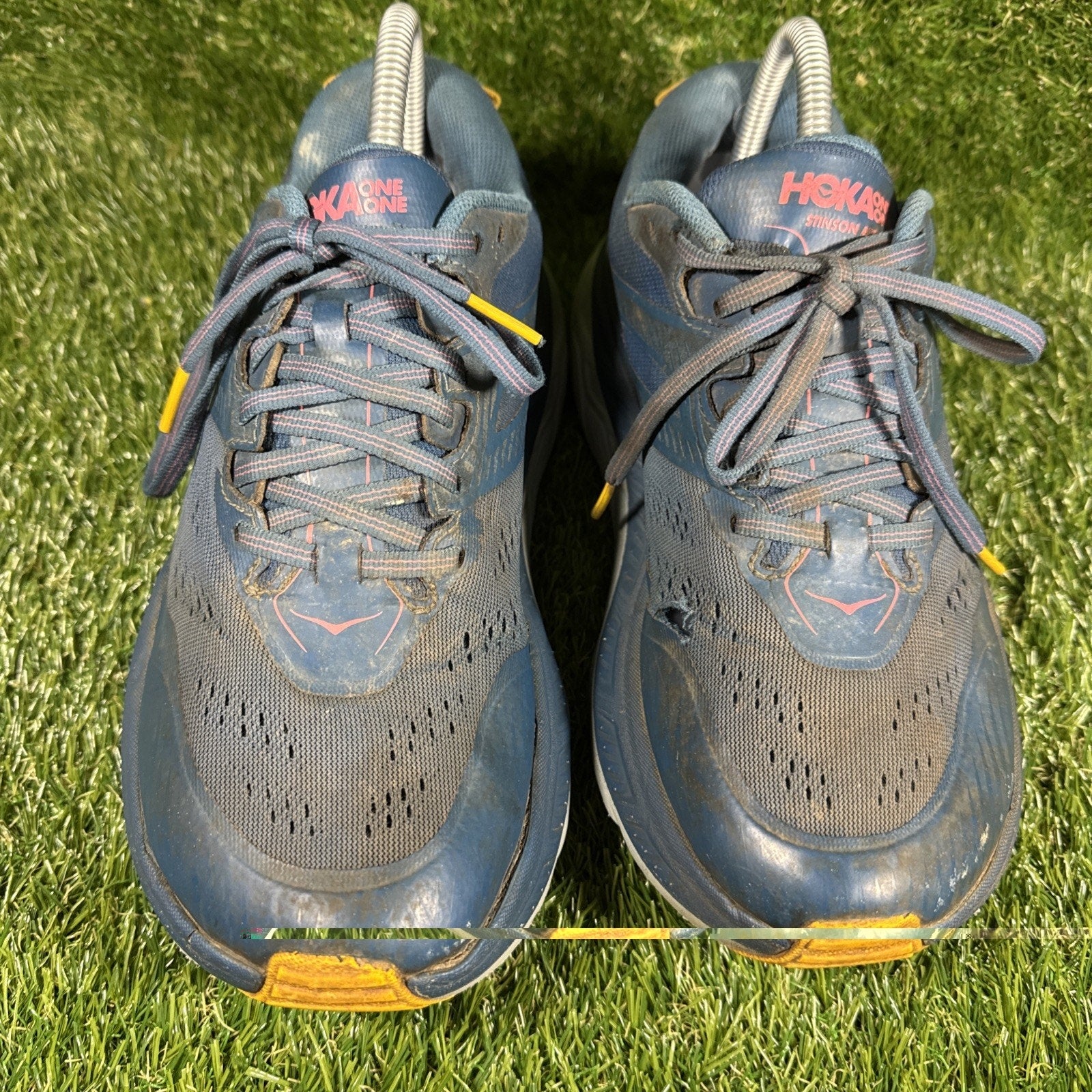 Hoka One One Stinson ATR 6 Trail Running Shoes Blue Womens Size 8.5 1110507