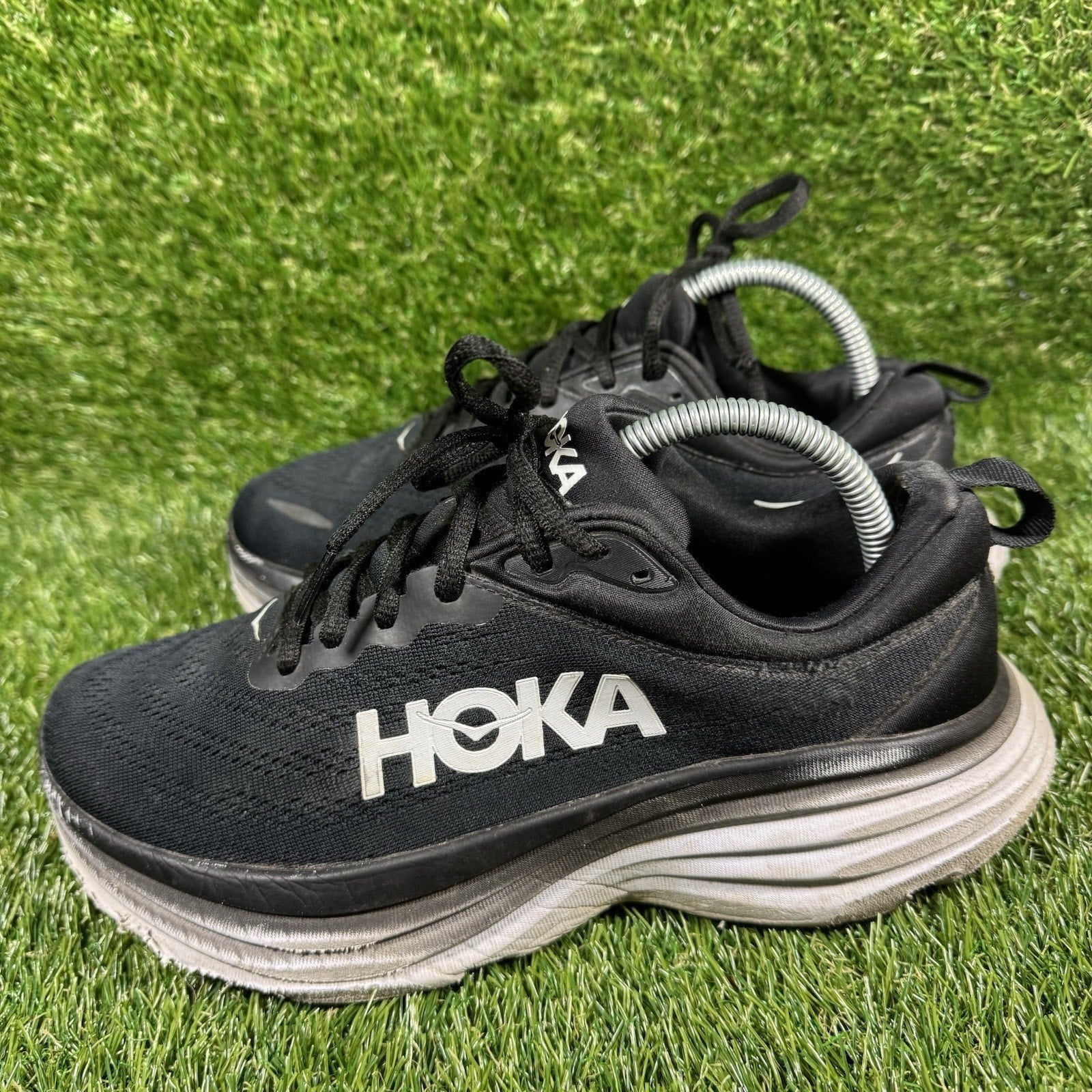 Hoka One One Bondi 8 Womens Size 9 D Wide Running Shoes Sneakers 1127954 BWHT