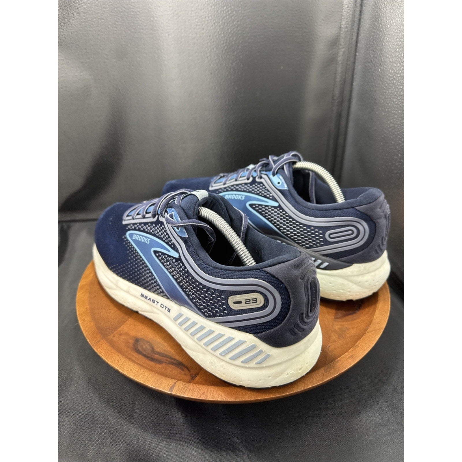 Brooks Beast GTS 23 Mens Size 12 Blue White Athletic Running Shoes Sneakers