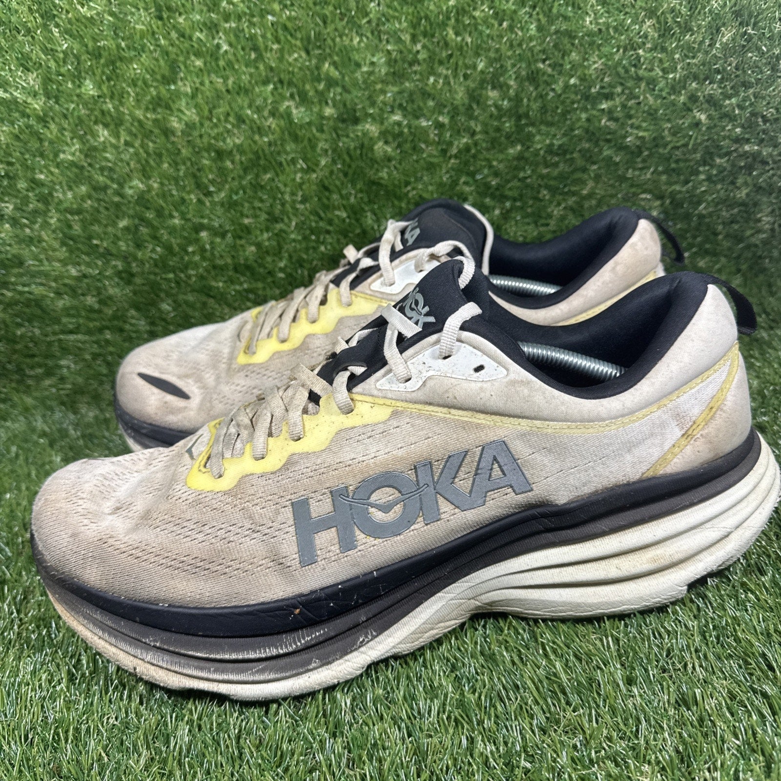 Hoka One One Bondi 8 Men's 15D Running Shoes Gym Walking 1123202-WBLC Sneakers