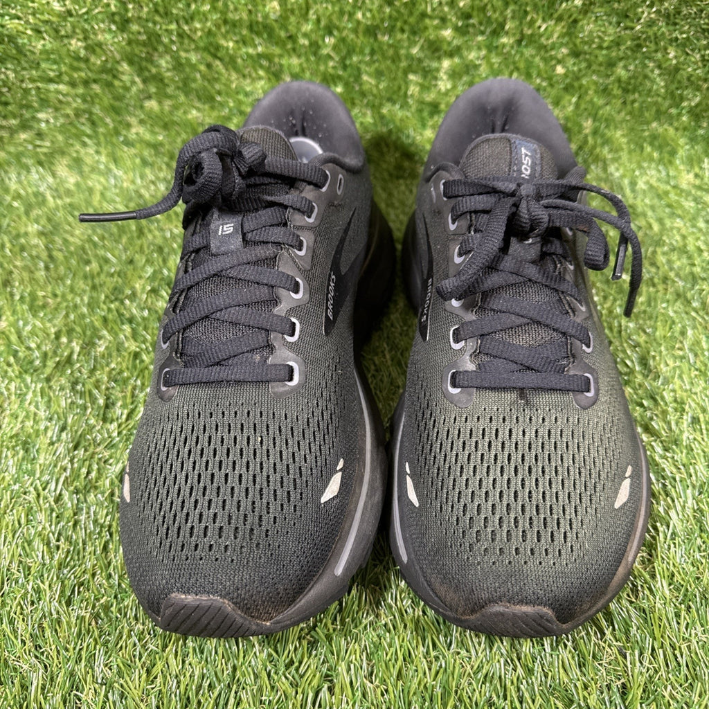 Brooks Ghost 15 Running Shoes Black/Black/Ebony US Women 7.5 Medium B