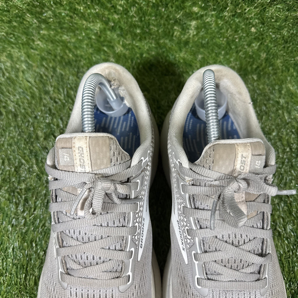 Brooks Ghost 14 Running Shoes Gray Women's Size 10 D (WIDE), 1203561D089
