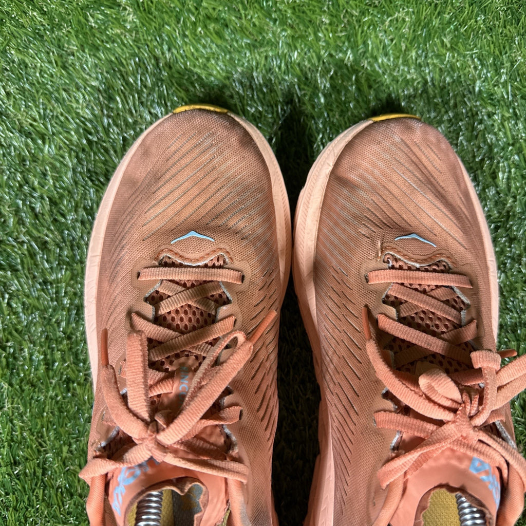Hoka One One Rincon 3 Womens Sz 9.5 BShell Coral Peach Running Shoe 1119396 SCPP